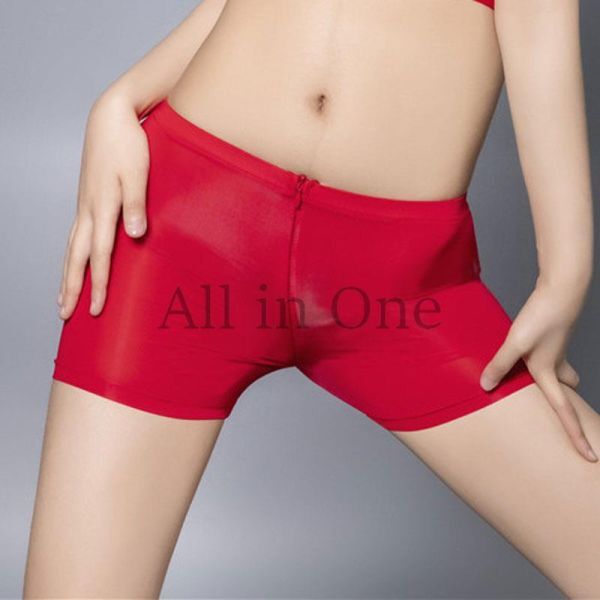 140-141-5 シースルー ジッパー ショートパンツ 【レッド,Fサイズ】レディース 女性 コスプレ セクシー パンティー ランジェリー.3拍卖