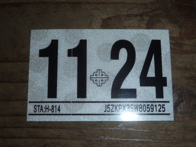 ハワイ インスペクション ステッカー 2024 2024年 11月 USDM HDM 反射 リフレクティブ オリジナル レプリカ 車検 オートチェック 送料無料拍卖