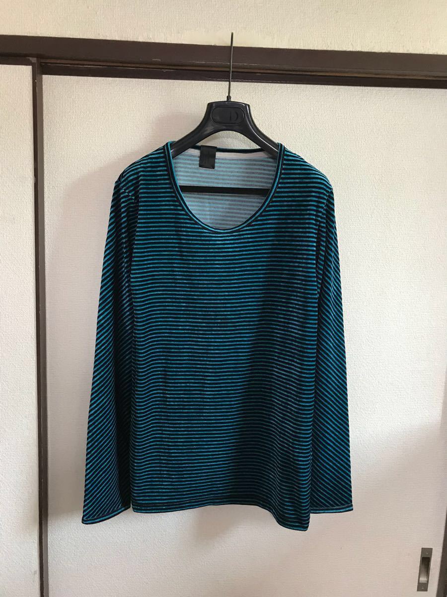 【良品】【レターパックプラス対応】 n.hoolywood ミスターハリウッド エヌハリウッド ボーダーニット アクリルセーター 即決早い者勝ち拍卖