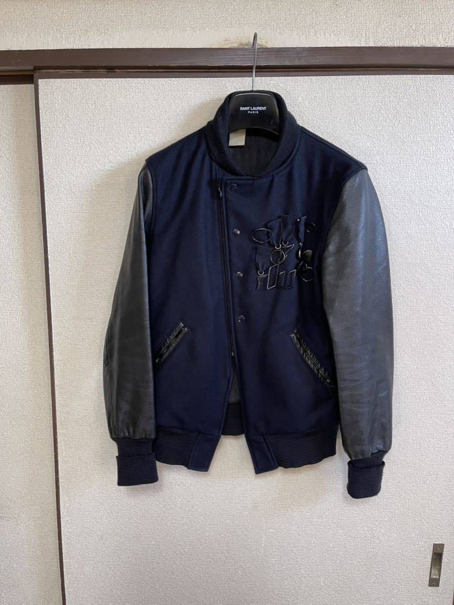 【即決早い者勝ち】 n.hoolywood ミスターハリウッド エヌハリウッド ライダーススタジャン ジャケット ブルゾン NAVY ネイビー拍卖