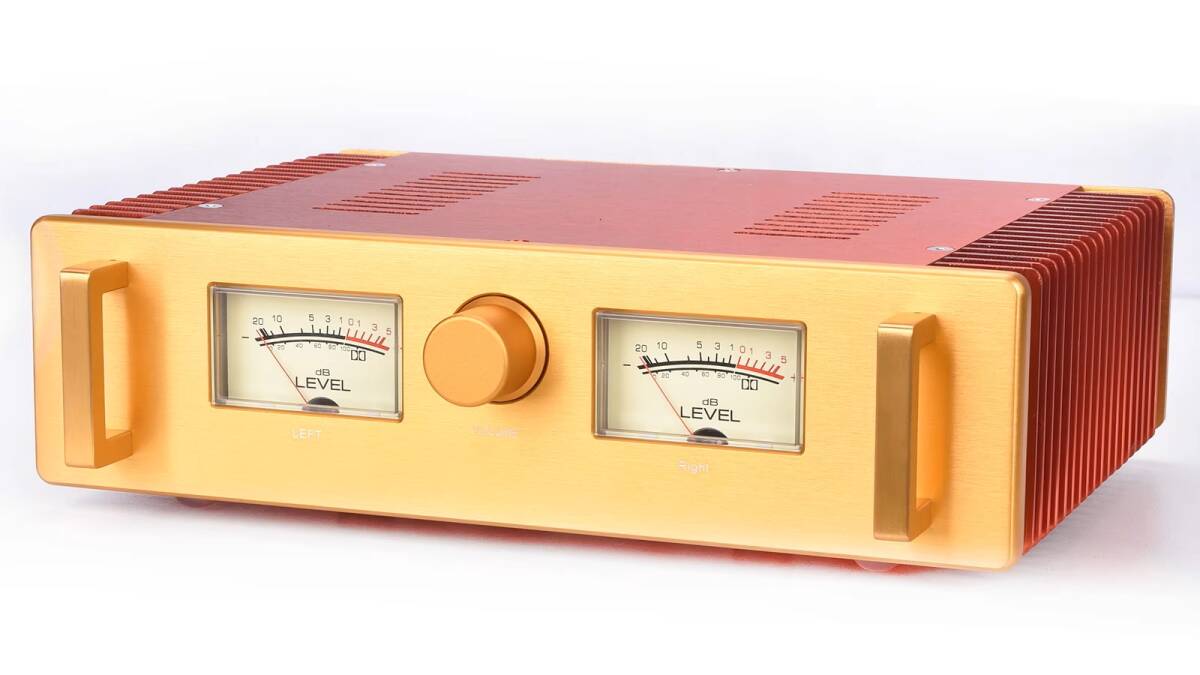 総アルミ製シャーシケース H308V VUメーター 両側ヒートシンク プリアンプ 真空管アンプ パワーアンプ デジタルアンプ ハイレゾ DIY自作に拍卖