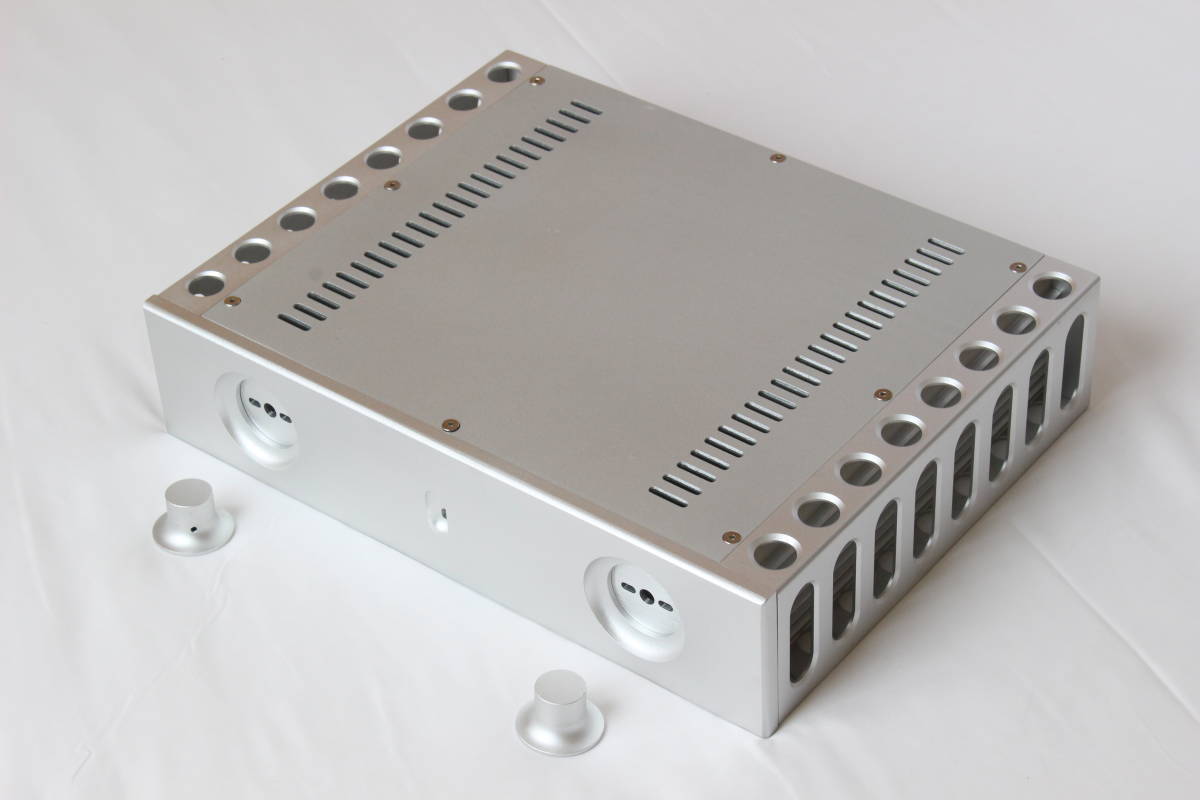 総アルミ製シャーシケース H368A 両側重厚ヒートシンク 真空管アンプ Class Aパワーアンプ D/Aコンバーター Hi-res オーディオ DIY自作に拍卖