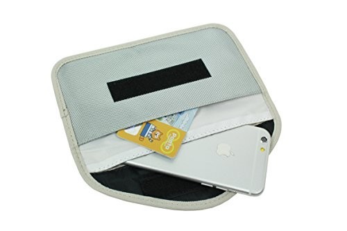 携帯電話を簡単に圏外 電波遮断ポーチ 電磁波遮断 シールド スマホ ケース Wi-Fi マナーモード シルバー拍卖