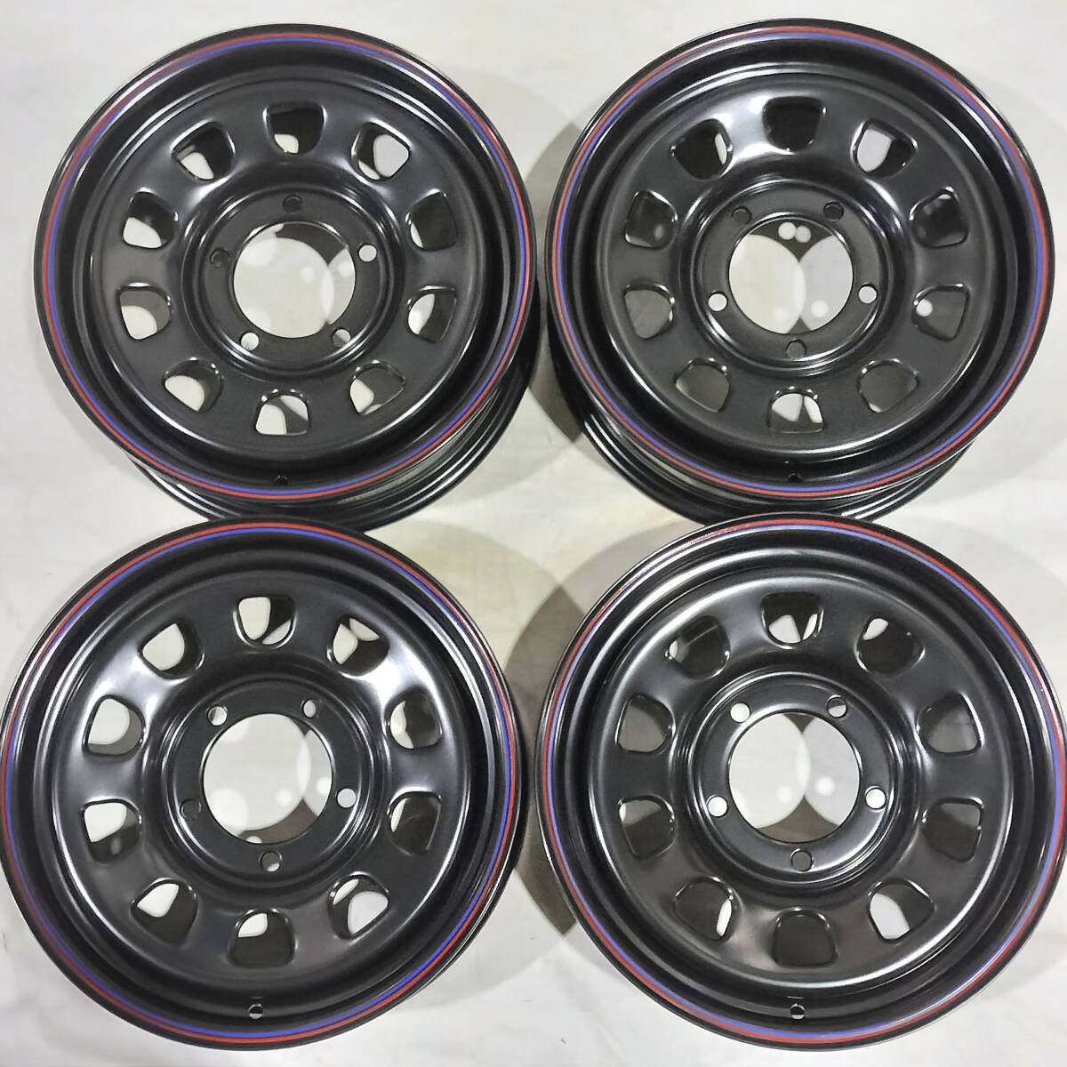 デイトナ ブラック 16-5.5J 5H139.7 +20 TOYO OPEN COUNTRY M/T 225/75R16 ジムニー JB64W JB23W 01-2244拍卖