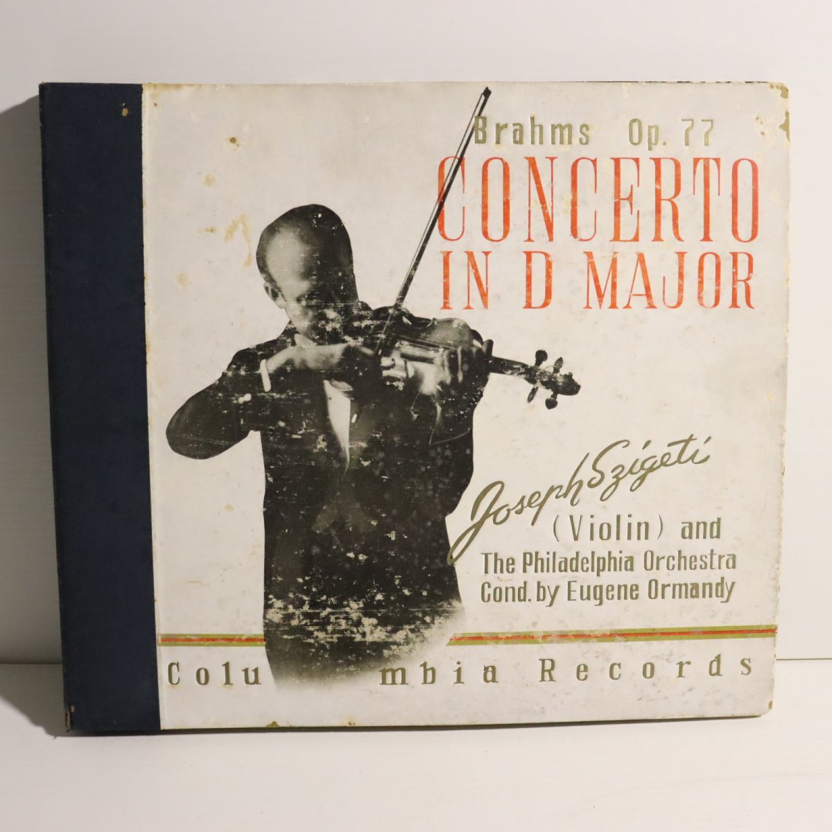 Y08/SP盤/5枚組/シゲティ(ヴァイオリン)/オーマンディ指揮/フィラデルフィア管/ブラームス:ヴァイオリン協奏曲ニ長調/SW8-SW12拍卖