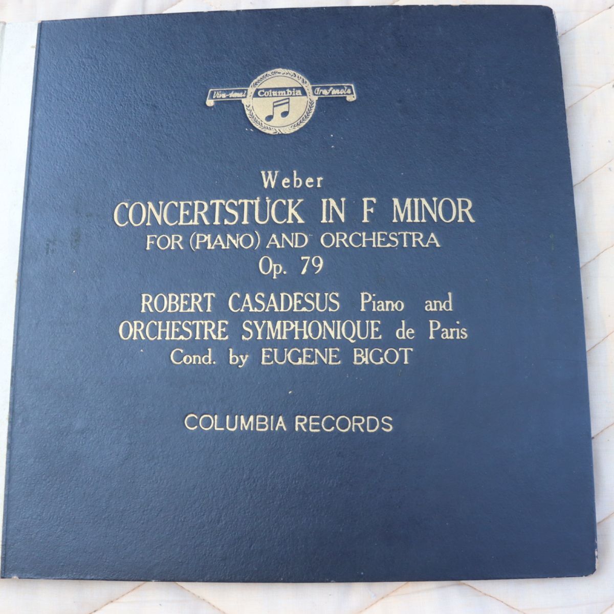 SB05/SP盤/2枚組/ロベール・カサドシュ(ピアノ)/ウジェーヌ・ビゴー指揮/パリ響/コンツェルトシュテュック(ピアノ小協奏曲) ヘ短調拍卖