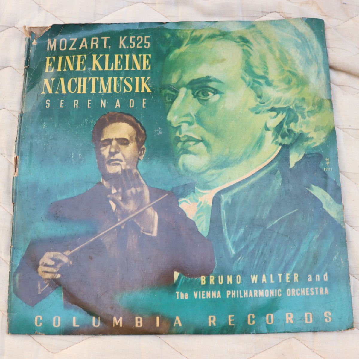 SB04/SP盤/ブルーノ・ワルター指揮/ウィーンフィル/モーツァルト:アイネ・クライネ・ナハトムジーク(夜曲/セレナーデ)/W9/10拍卖