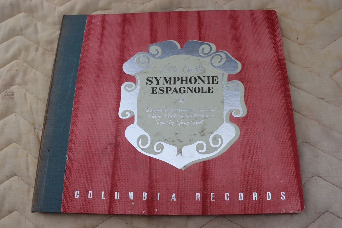 SB05/SP盤/3枚組/フーベルマン(ヴァイオリン)/セル指揮/ウィーンフィル/ラロ:スペイン交響曲/W11-13拍卖