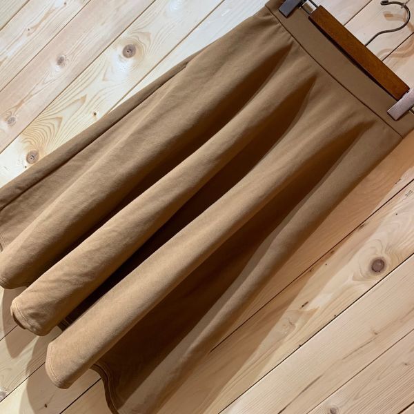 【KY045】GU フリルスカート キャメル レディース M コン拍卖