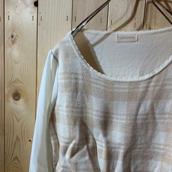 【KY142】LODISPOTTO 長袖トップス ホワイト レディース M ポス拍卖