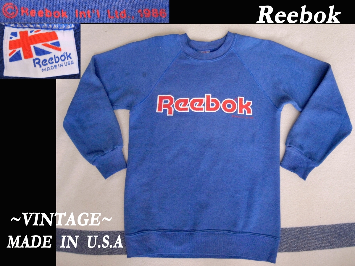 USAアメリカ製 VINTAGE 1986年製 80sビンテージ Reebok リーボックsweat ポンプフューリsportswear拍卖