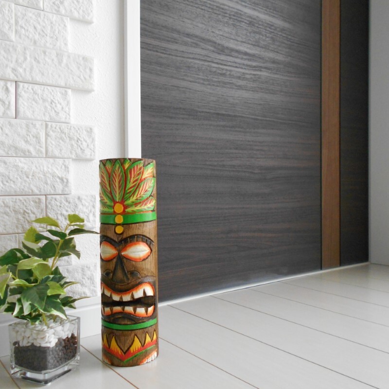 ティキ TIKI 25cm ハワイ アロハ ポリネシア 魔除け ハワイアン雑貨 アジアン雑貨 バリ雑貨拍卖