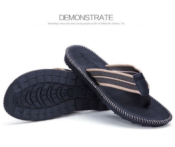 sa1【黒 24.5-25cm】 サンダル メンズ おしゃれ PU レザー 革 合皮 シンプル 安い トングサンダル ビーチサンダル 夏 人気 トレンド拍卖