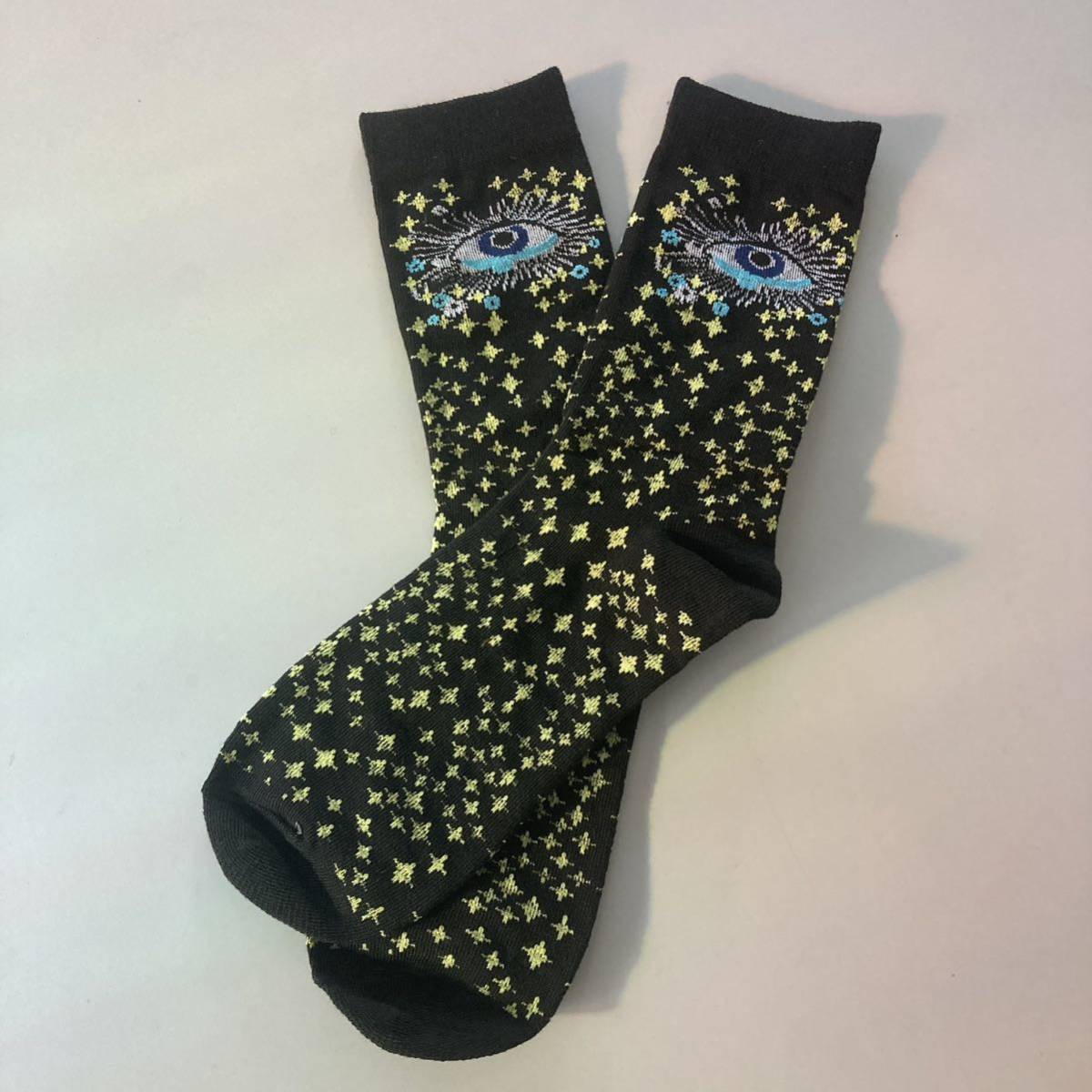 目eye柄 個性派 ソックス 靴下拍卖