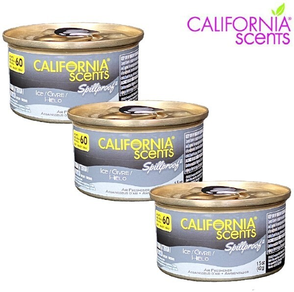 CALIFORNIA SCENTS カリフォルニアセンツ 「ICE」アイス 芳香剤 3缶セット拍卖