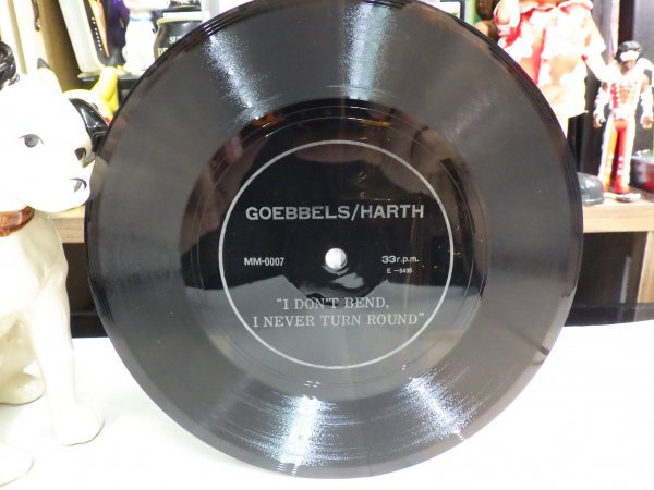 kt01|無傷!【fiexi-discソノシート / Marquee Moon 1982 JP】Goebbels / Harth - I Don't Bend, I Never Turn Round拍卖
