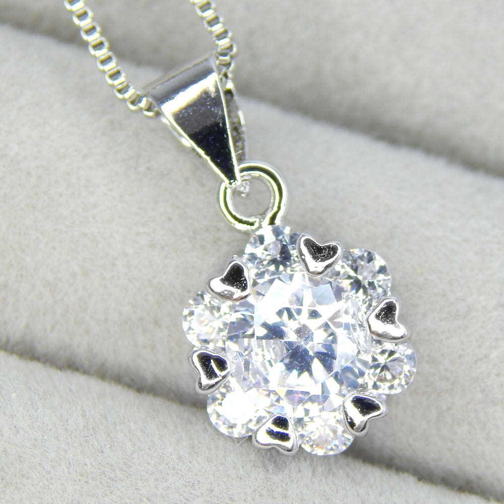 再入荷★新品★送料無料 雪の結晶 7連CZダイヤモンドネックレス シルバー925 プラチナ仕上 レディースアクセサリー キュービックジルコニア拍卖