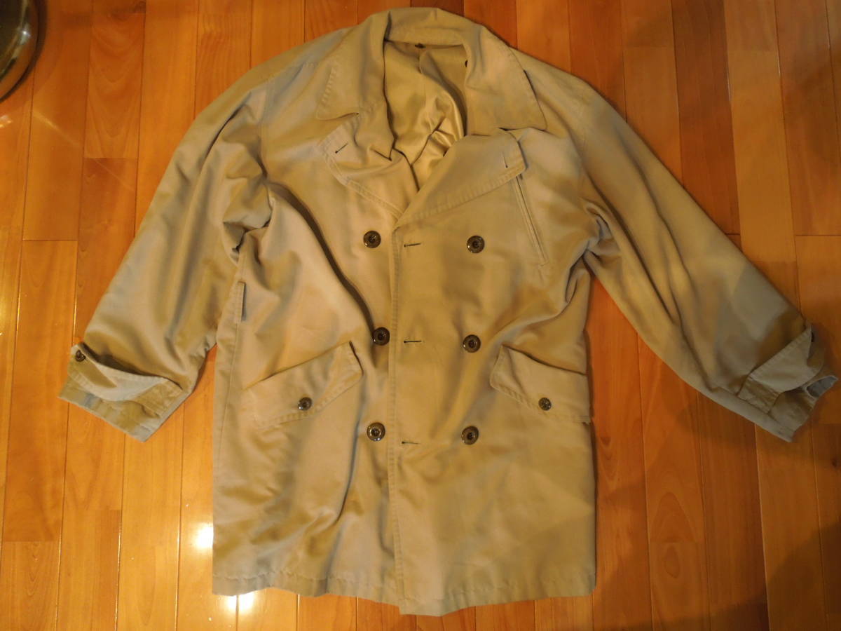 JUN 70's ヴィンテージ ショートトレンチコート Lサイズ拍卖