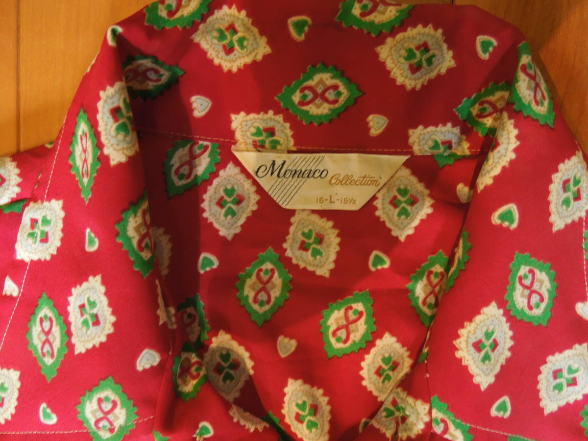 Monaco Collection 70'sヴィンテージポリシャツ Lサイズ拍卖