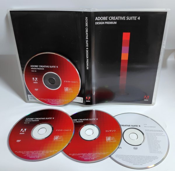 【同梱OK】 Adobe Creative Suite 4 Design Premium for Mac ■ フォトショップ (Photoshop) / イラストレーター (Illustrator)拍卖