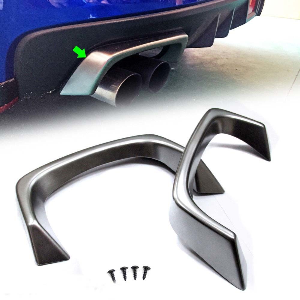 スバル WRX STI S4 VA マフラーカッター カバートリム シルバー塗装済 2015-2021 ABS拍卖