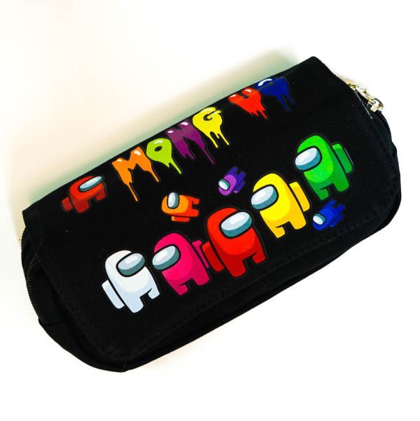 筆箱 amongus アモングアス 5人 ペンケース ポーチ 大容量 筆入れ 帆布 学生 おしゃれ among us拍卖