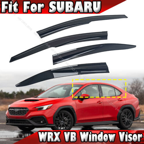 【即納品】M Type 2022+ スバル WRX STI VB系 S4 エアロ ドア ウィンドウバイザー 雨よけ バイザー 4PCSセット拍卖