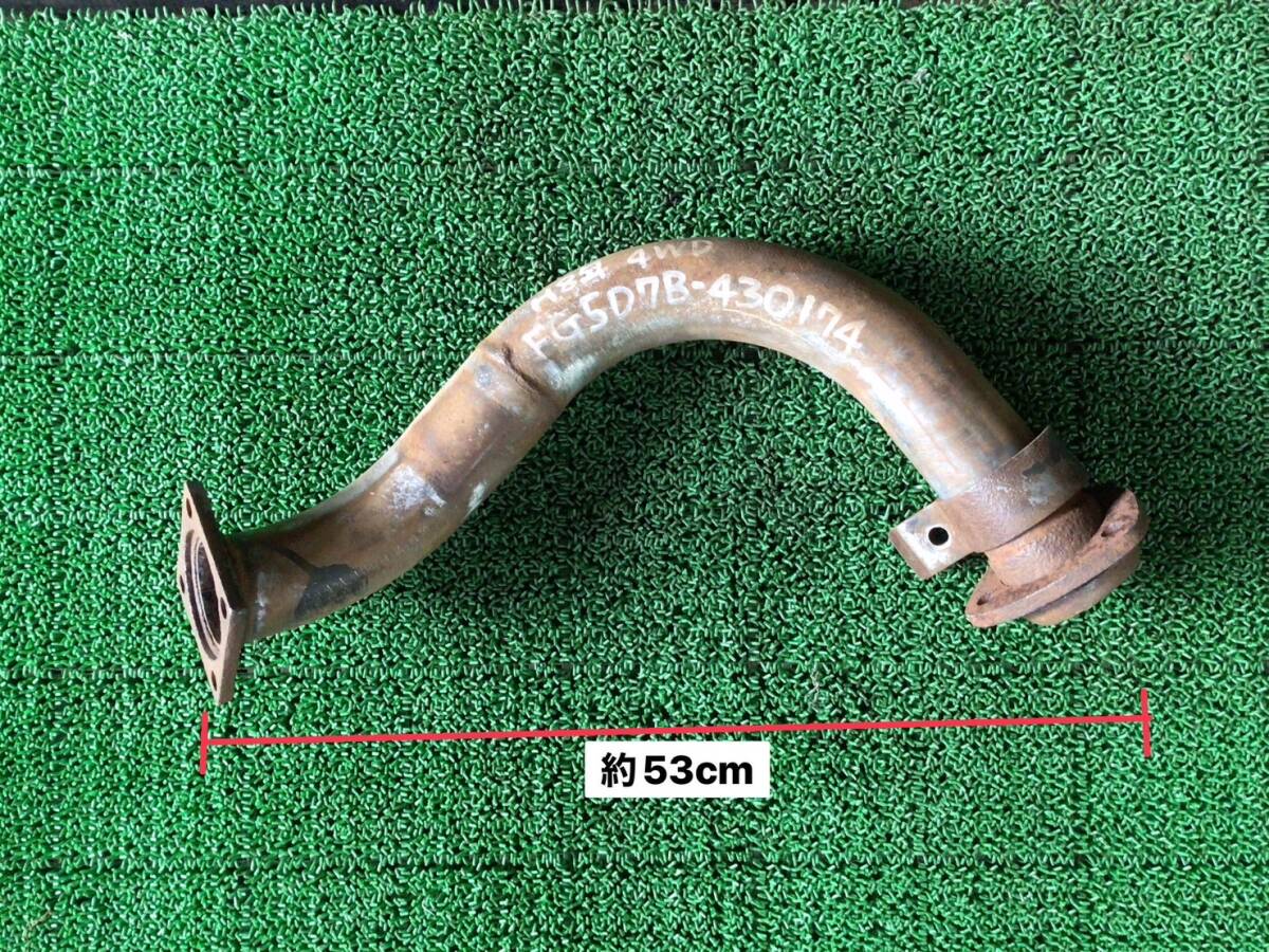 FG507B H.8年 キャンター 4駆フロント エキゾースト パイプ M 24921 ④ 即日発送可 ヤフオク マフラー ME293301 140s拍卖