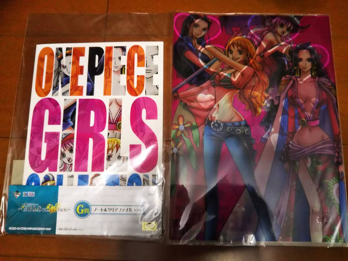 ONE PIECE 一番くじ GIRLS COLLECTION G賞 ノート&クリアファイル 新品未開封 ナミ、ハンコック、ロビン、ペローナ拍卖