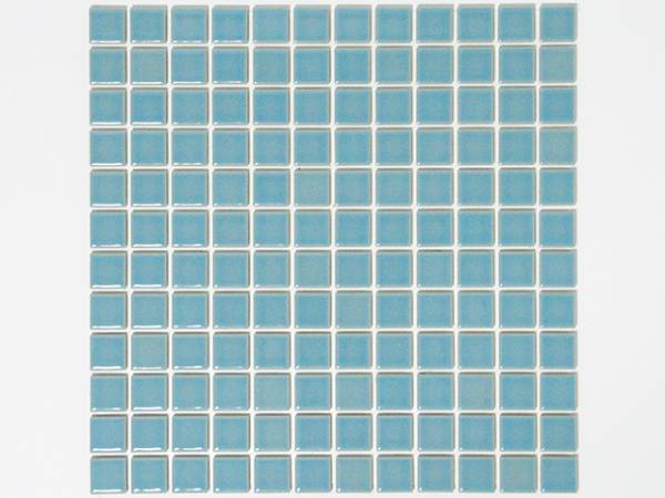 美濃焼モザイクタイルシート 22mm角 店舗お部屋のDIY リノベーション 内装外装 DIY スカイブルー60 タイルシート タイル庭拍卖