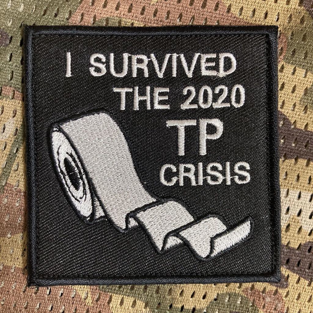 I SURVIVED THE 2020 TP CRISIS刺繍パッチ ワッペン ベルクロ サバゲー ワッペン ベルクロ サバゲー 拍卖