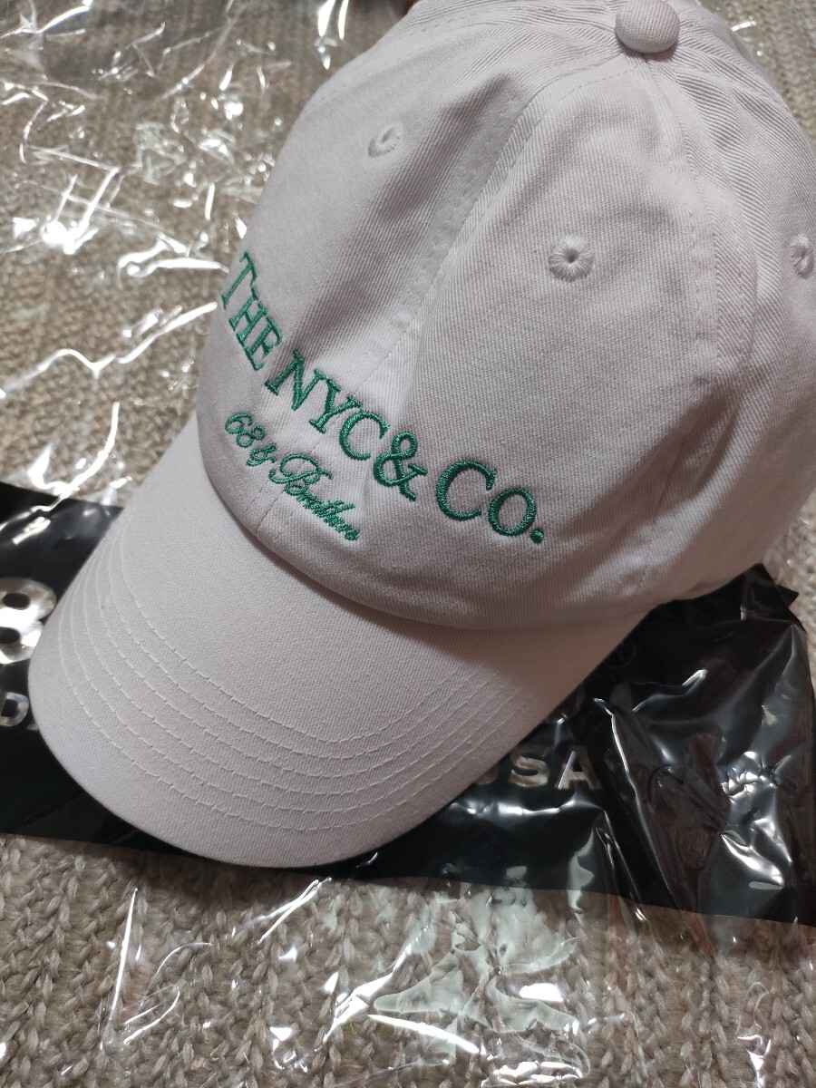 新品 68&BROTHERS NEW YORK ティファニーデザイン キャップ 帽子 コットン ホワイト 白 ターコイズブルー拍卖