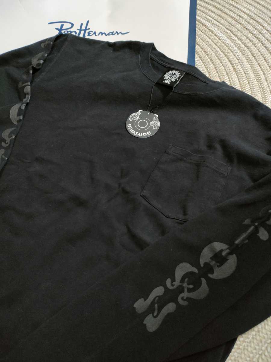新品 定価17600 ロンハーマン DOGTOWN 別注 長袖 Tシャツ M オーバーサイズ ブラック コラボ ロンT ドッグタウン 黒拍卖