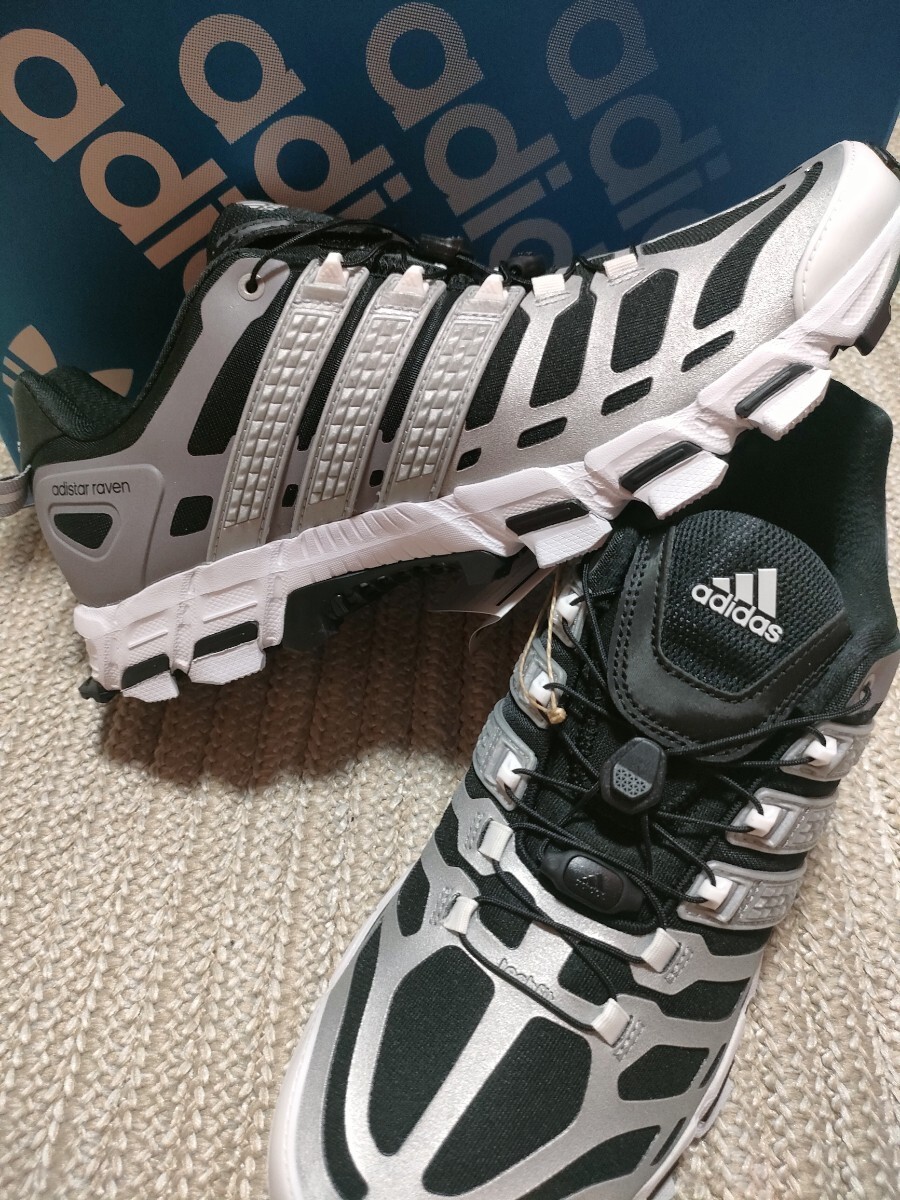 新品 定価18700 adidas ADISTAR RAVEN 29cm トレラン シューズ スニーカー アディダス アディスター ブラック シルバー 拍卖