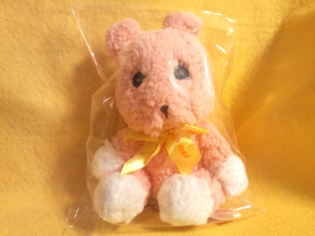 非売品 ポストペット モモ もこもこ&リボン ぬいぐるみ PostPet ポスペ拍卖