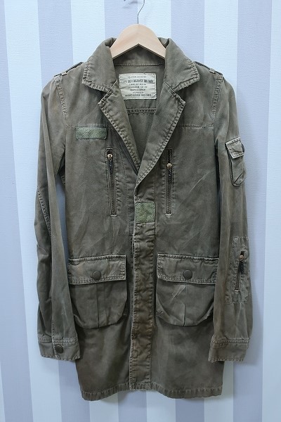 4-804/スライ ウォッシュ加工ミリタリージャケット SLY拍卖