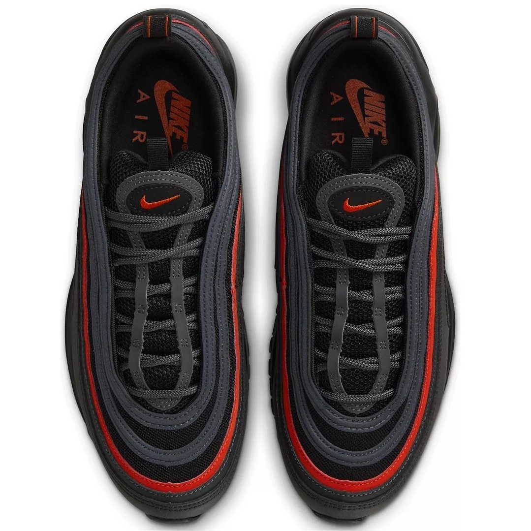 ■ナイキ エア マックス 97 ブラック/ピカンテレッド/アンスラサイト 新品 30.0m US12 NIKE AIR MAX 97 921826-018拍卖
