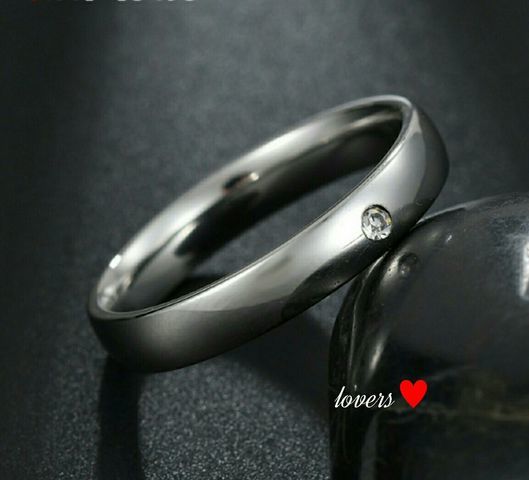 送料無料16号クロムシルバーワンポイントスーパーCZダイヤモンドサージカルステンレスシンプルリング指輪ガールズボーイズレディースメンズ拍卖