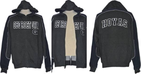 新品 即決 NCAA ジョージタウン ホヤス ウォームアップパーカー Mサイズ 値引価格拍卖