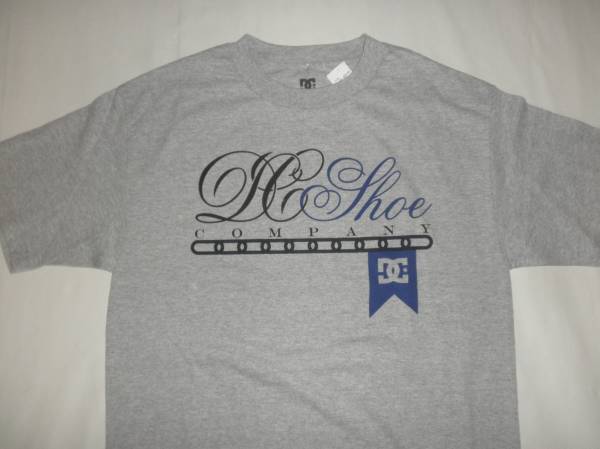 USA購入 人気サーフ&ボーダー系【DC SHOES】LOGOプリントTシャツ US Mサイズ グレー 新品未使用拍卖