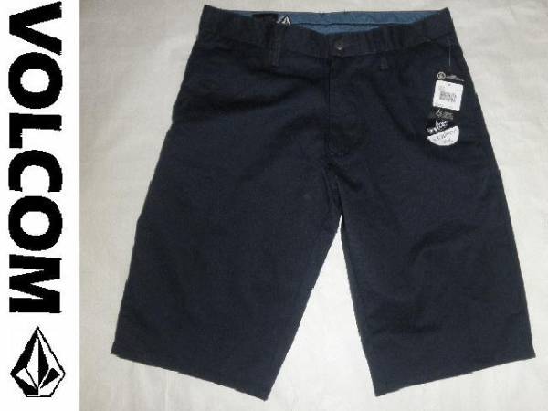 USA購入 人気ボーダー系ブランド ボルコム【VOLCOM】MODERN FIT ハーフパンツ W28インチ ネイビー拍卖
