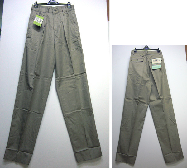 ♪新古品♪5052【DOT】ドット ツータック 綿デザインパンツ(M)★ベージュ★ 日本製拍卖