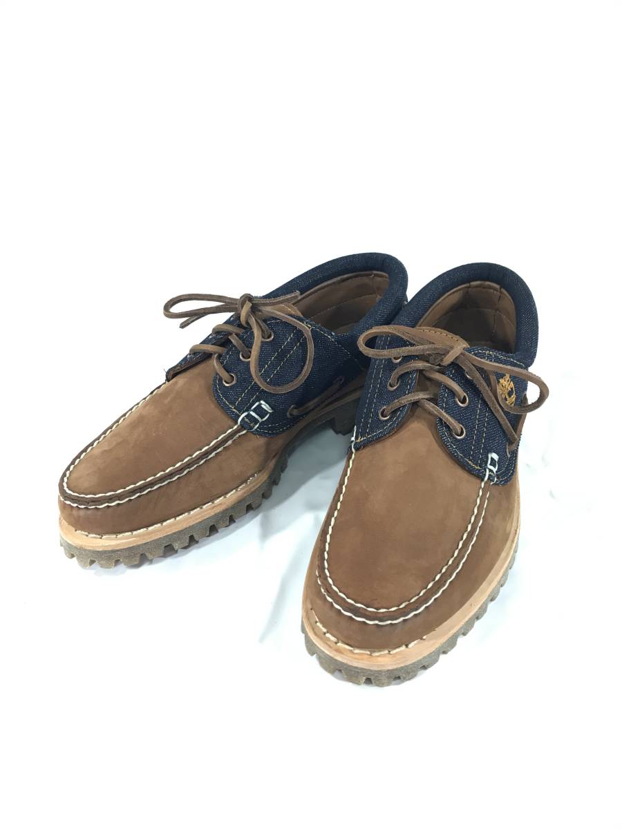 新品 17306 US 7M 25cm 限定 limited ティンバーランド timberlandland スリーアイ デニム スエード モカシン シューズ ブーツ 拍卖