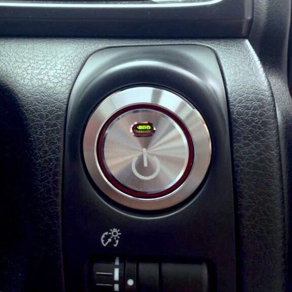 スバル エクシーガ対応 アルミエンジンスタートスイッチカバー カラー全2色 ブルー/レッド YAモデル等対応拍卖