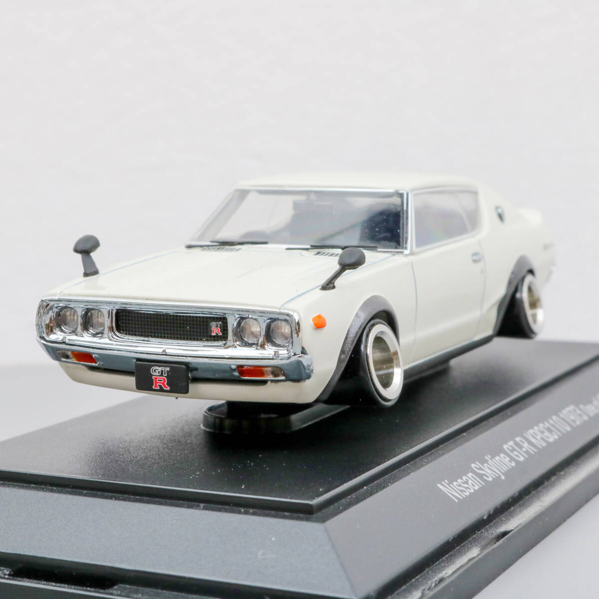 EBBRO エブロ 1/43 NISSAN SKYLINE GT-R KPGC 110 1973 (ホワイト) 改 希少品 カスタム品 絶版品 ローダウン ホイル 日産 スカイライン拍卖