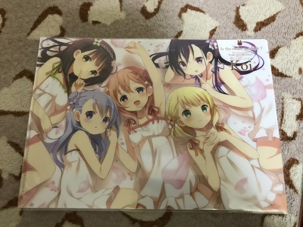 d090クリアファイル ご注文はうさぎですか? 3巻 とらのあな特典 チノ ココア シャロ リゼ 千夜拍卖