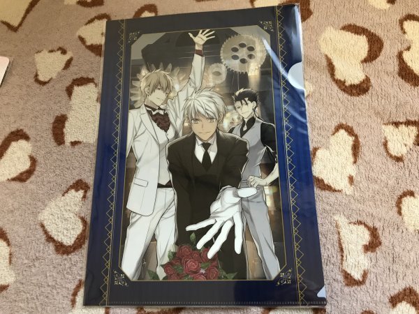 d087クリアファイル FGO Fate Grand Order ローソンHMV キスユアハンド エミヤ クーフーリン ギルガメッシュ拍卖