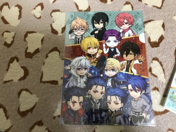 d086クリアファイル FGO Fate Grand Order コラボカフェ カルデアボーイズ ギルガメッシュ プロトアーサー クーフーリン オジマンディアス拍卖