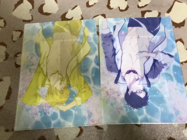 d098クリアファイル 劇場版 Free! the Final Stroke 前売り特典 第1弾 繋がる 竜ヶ崎怜 葉月渚 2枚セット拍卖