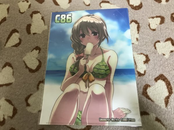 d095クリアファイル アイドルマスター シンデレラガールズ 水着 千川ちひろ(茶菓山しん太) C86/梅本制作委員会拍卖